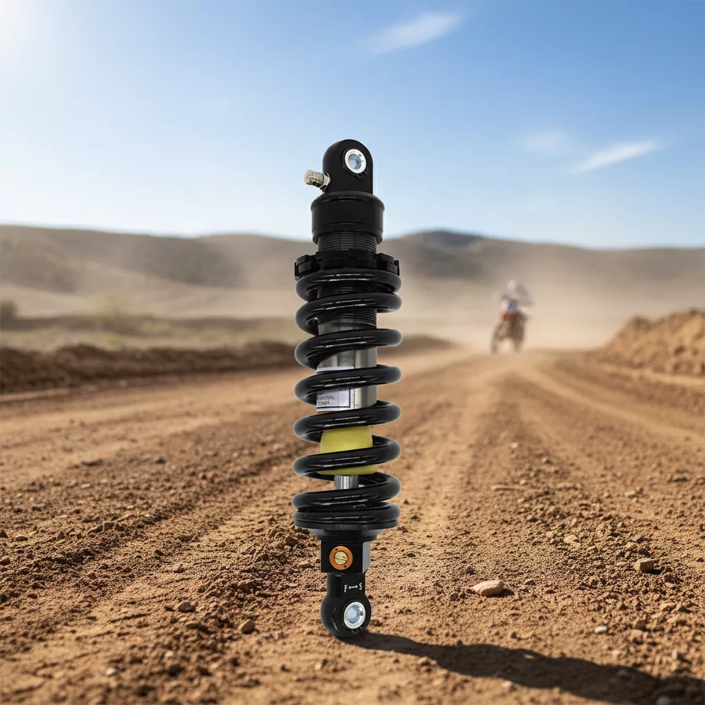 Rebound justerbar motorcykelstötdämpare